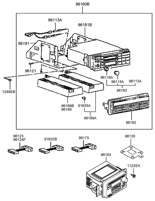 Hyundai 96183-28100 Cable Assembly-Gps