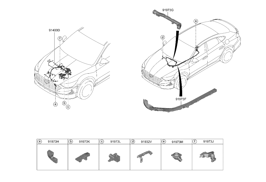 Hyundai 91400-L5060 WIRING ASSY-CONTROL