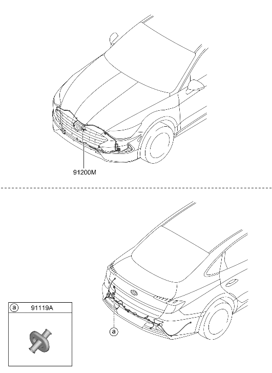 Hyundai 91840-L5030 WIRING ASSY-FEM