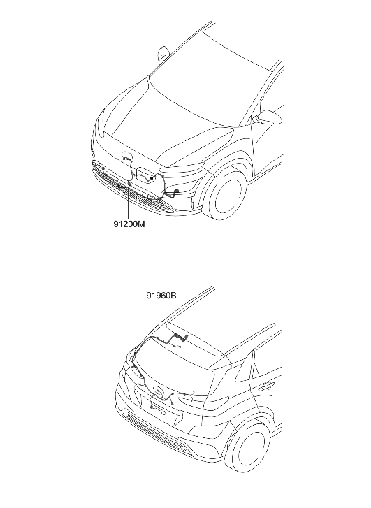 Hyundai 91650-K4510 Wiring Assembly-Tail Gate