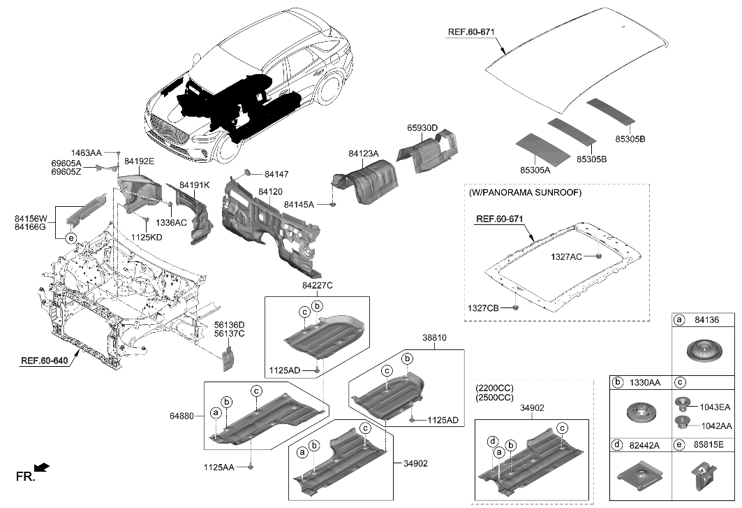 Hyundai 841A7-AR000 PARTITION BAR,LH