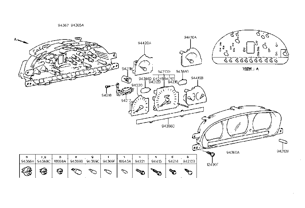 Hyundai 94420-22000 Gauge Assembly-Temperature