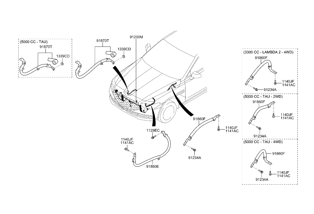 Hyundai 91815-D2350 Wiring Assembly-Fem