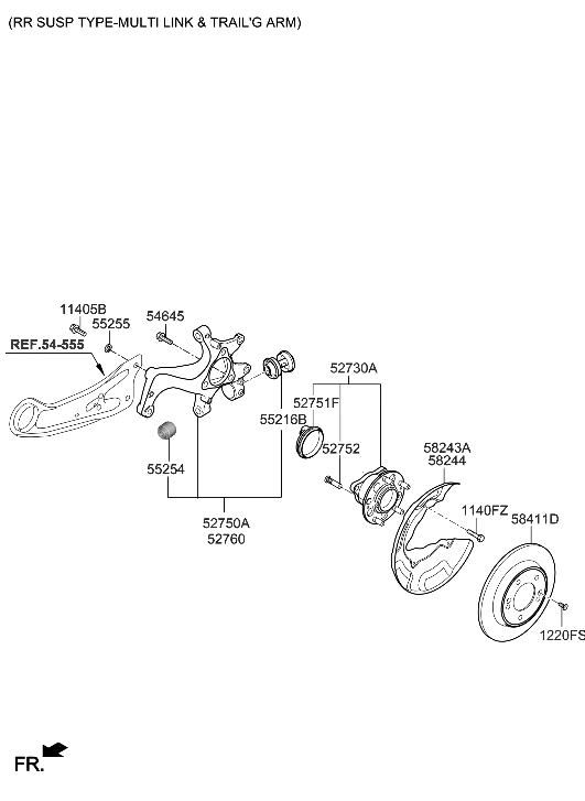 Hyundai 58245-AA600 COVER-DUST RR,RH