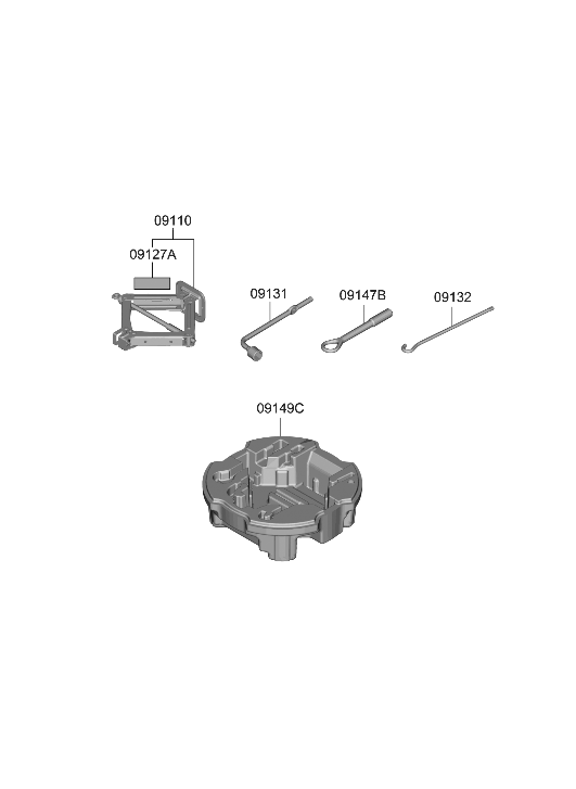 Hyundai 09149-AA000 Case-Tool