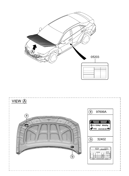 Hyundai 32431-2JCN5 LABEL-EMISSION