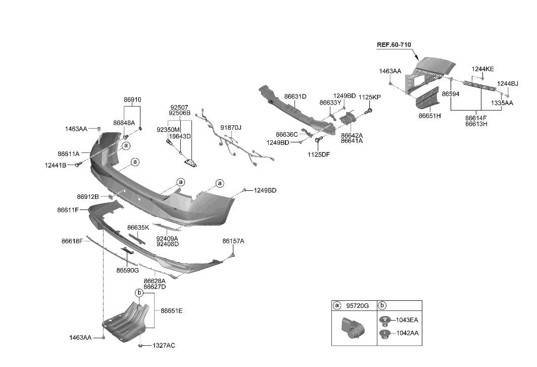 Hyundai 86633-AA800 Bracket-RR Beam UPR MTG