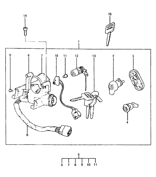 Hyundai 81550-21000 Lock Assembly-Fuel Filler Door