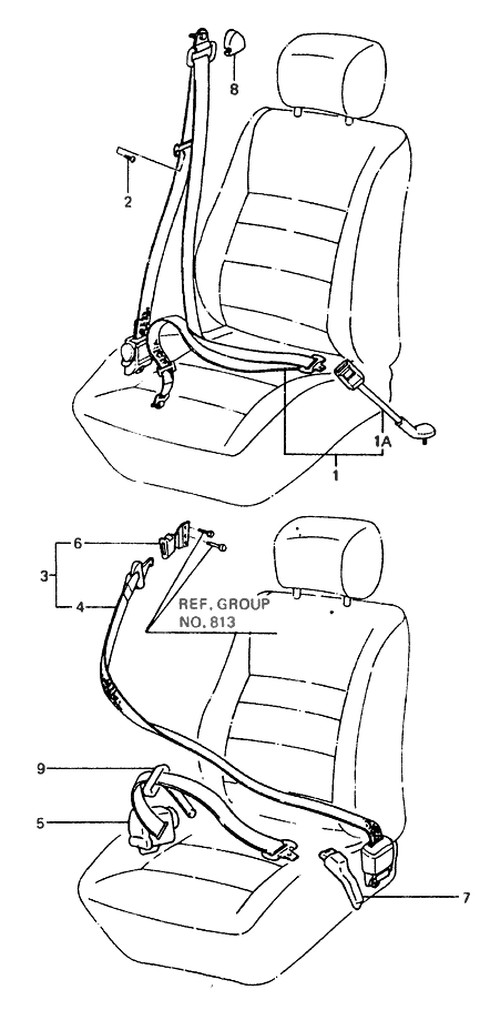Hyundai 88801-21290-BC Front Left Seat Belt Complete(Webbing Clamp Locking Retractor,3Pt)