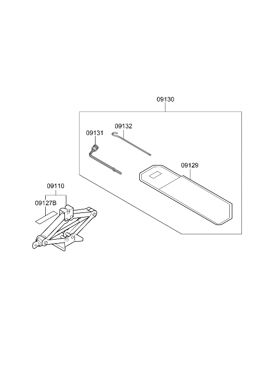 Hyundai 09110-CW000 JACK ASSY