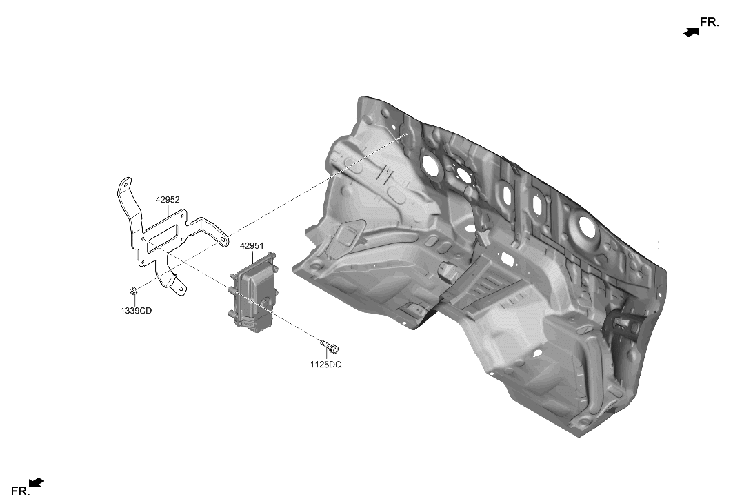 Hyundai 42952-4G010 BRACKET-SBW CONTROL UNIT