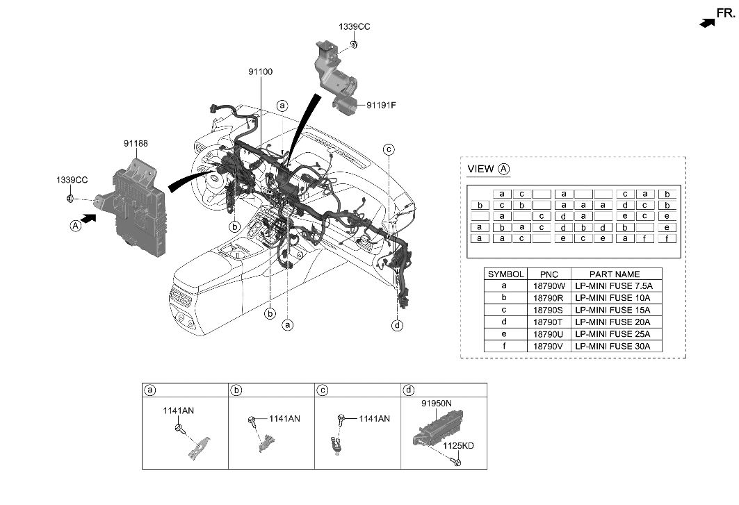 Hyundai 91951-CL090 JUNCTION BOX ASSY-I/PNL