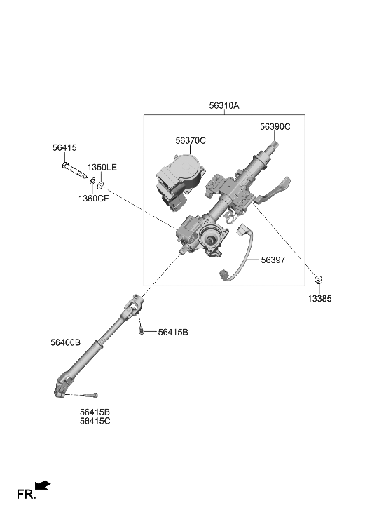 Hyundai 56400-S1AA0 Joint Assembly-STRG