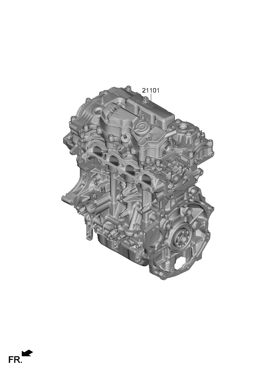 Hyundai 103A1-2MU00 ENGINE ASSY-SUB