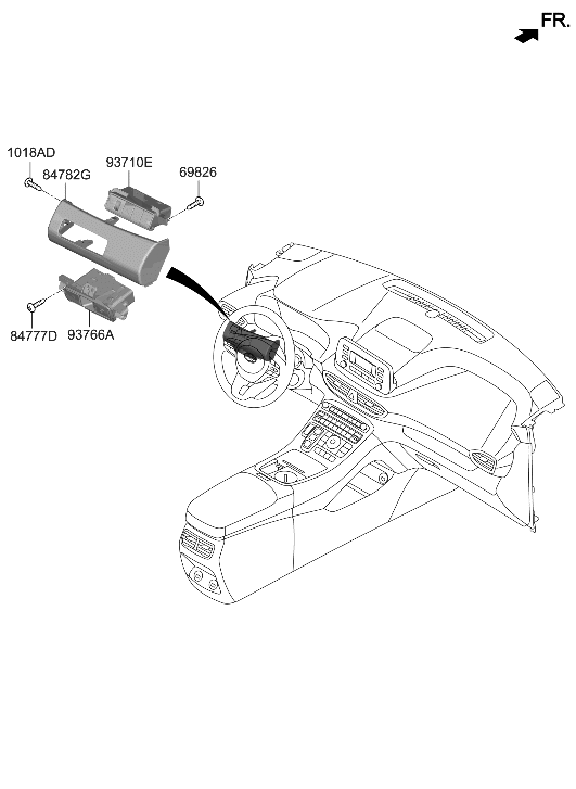 Hyundai 93766-CL000-SST SW ASSY-EPB