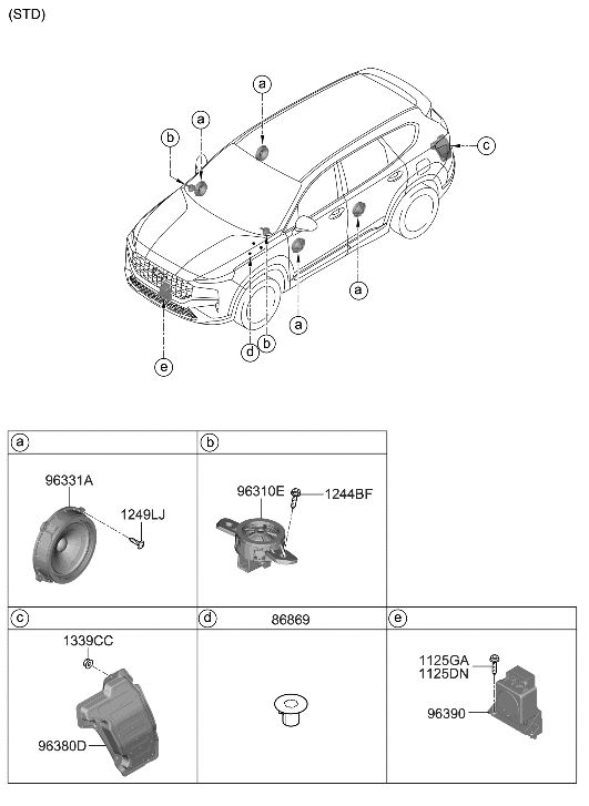 Hyundai 96390-CL110 Control Unit Assembly-VESS