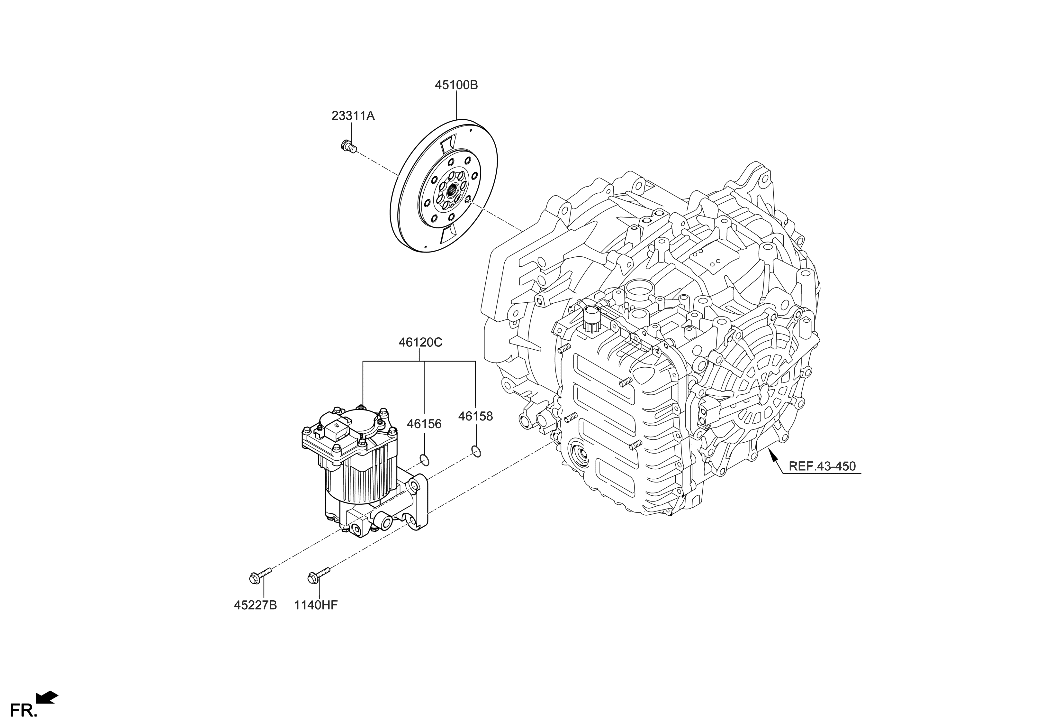 Hyundai 45100-3D500 Damper Assembly-Torsional