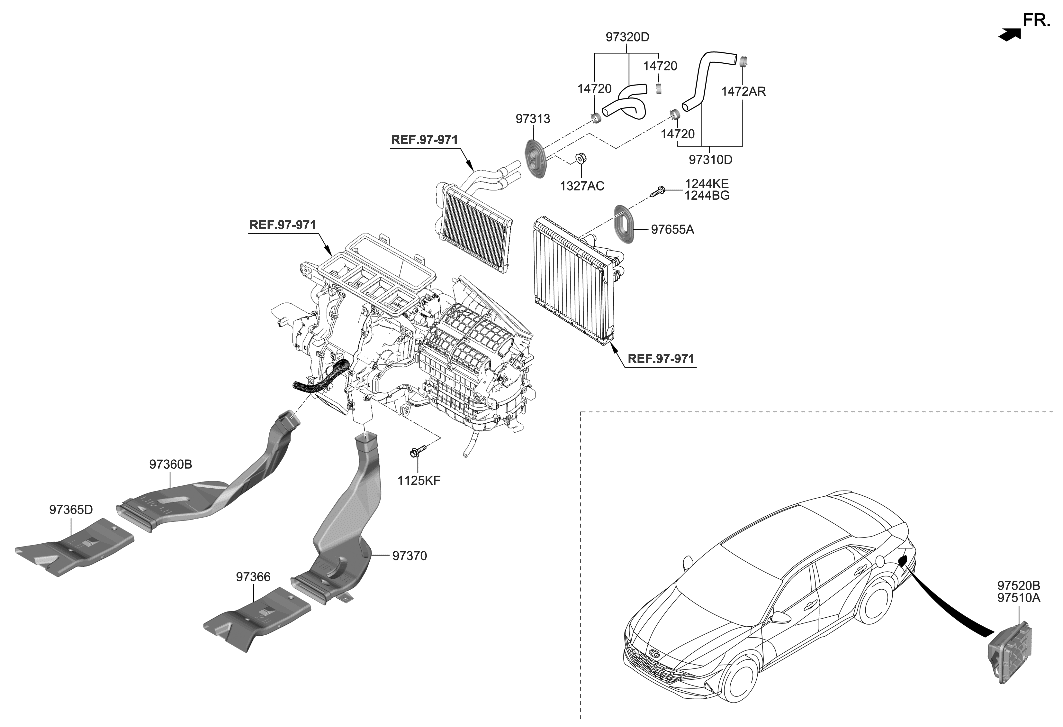 Hyundai 97312-AB300 Hose Assembly-Water Outlet