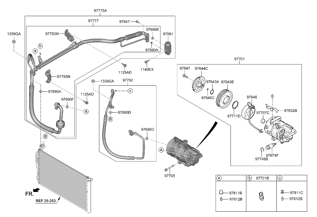 Hyundai 97775-AB250 Tube Assembly-Suction & Liquid