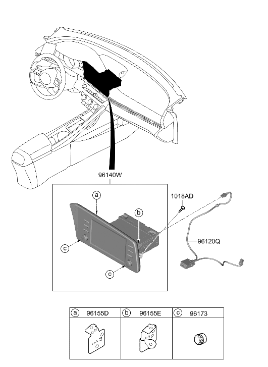 Hyundai 96160-AA240-L5R Audio Assembly