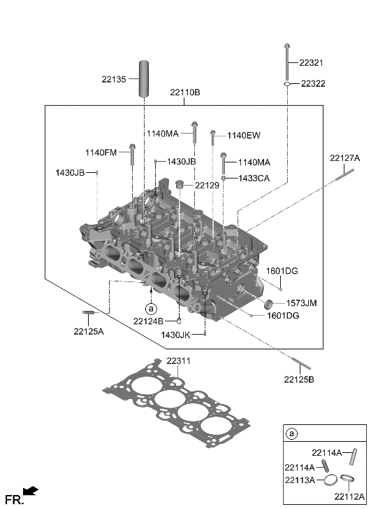 Hyundai 208L5-2JK00 Head Sub Assembly-Cylinder