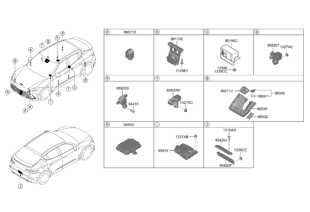 Hyundai 96000-CU000 MODULE & SENSOR ASSY-RAIN