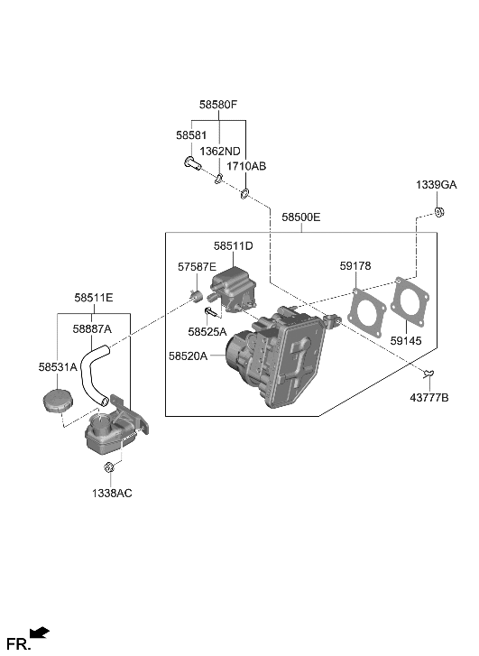 Hyundai 58580-CU000 PIN-ASSY