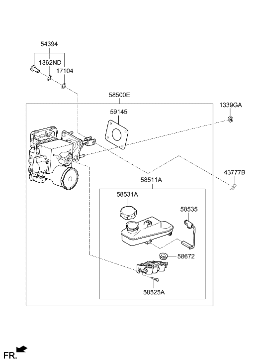 Hyundai 58500-JI000 INTEGRATED ELECTRIC BOOSTER