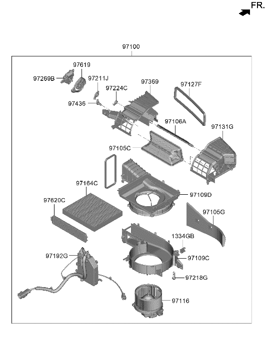 Hyundai 97142-JI000 CAM-INLET DOOR