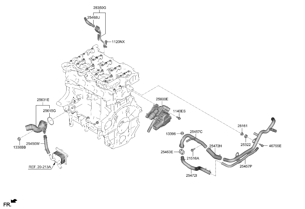 Hyundai 25472-2MHA0 Hose Assembly-HTR