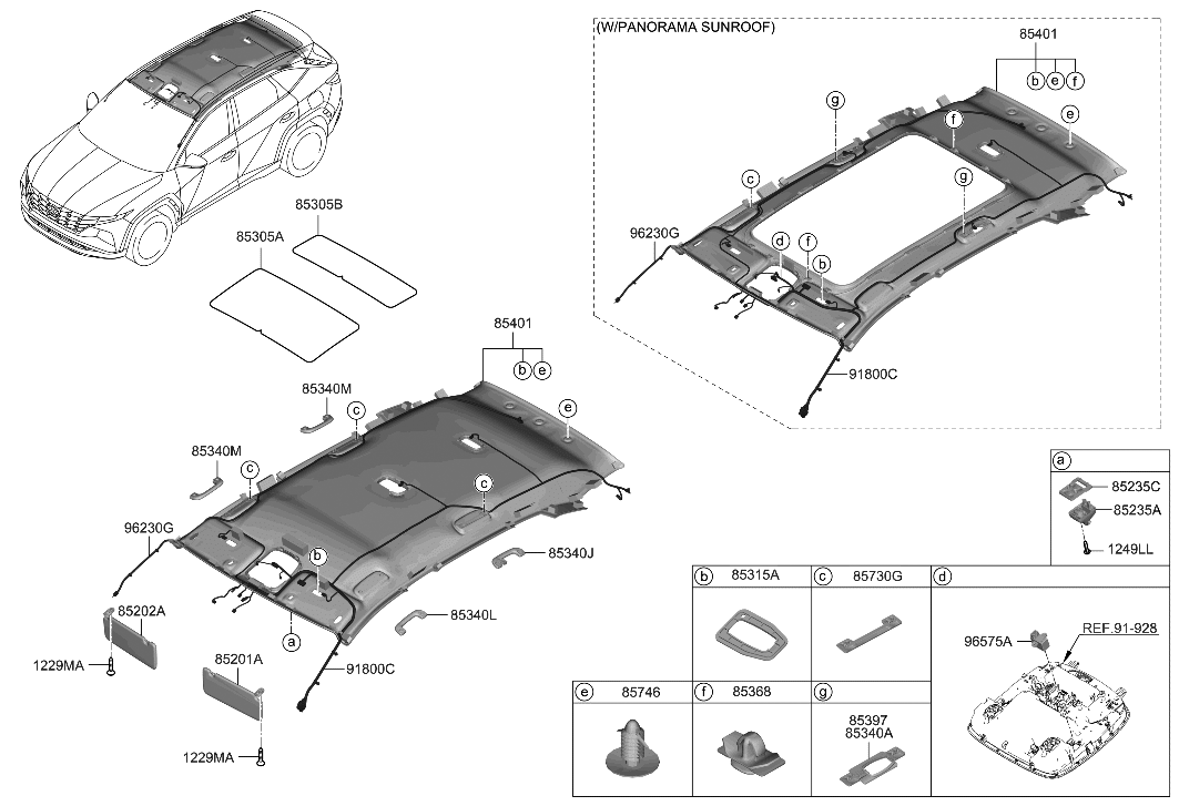 Hyundai 91802-N9681 Wiring Assembly-Roof