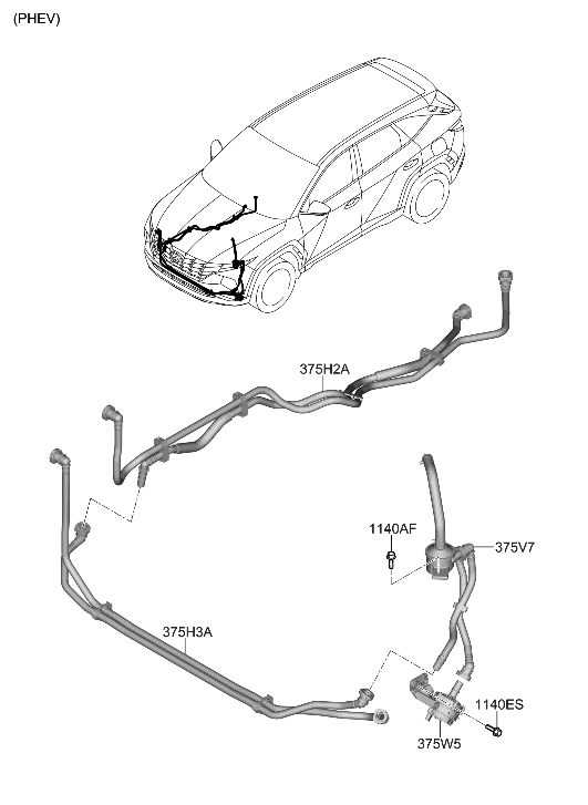 Hyundai 375H2-P0500 TUBE ASSY-COOLING