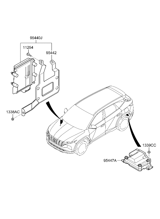 Hyundai 11254-06141 Bolt