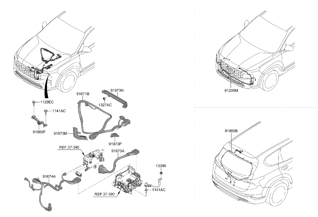 Hyundai 91840-GA020 WIRING ASSY-FEM