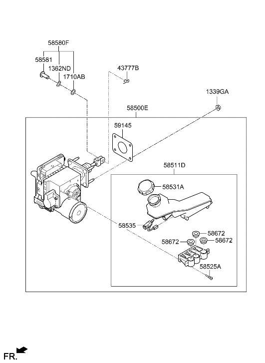 Hyundai 58500-CLCA0 INTEGRATED ELECTRIC BOOSTER