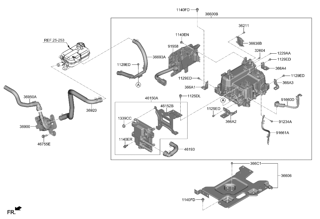 Hyundai 36600-3DFH1 HPCU RESERVOIR MODULE