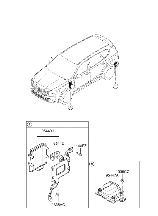 Hyundai 95440-3D120 T/M Control Unit