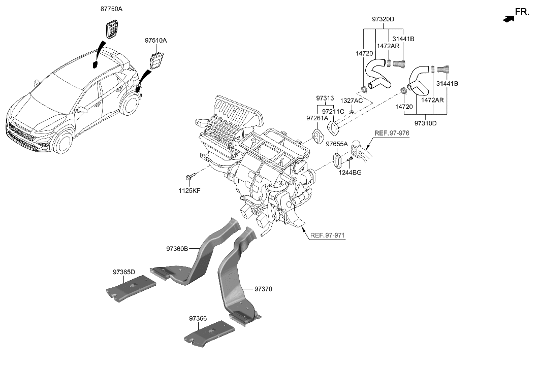 Hyundai 97312-I3000 HOSE ASSY-WATER OUTLET