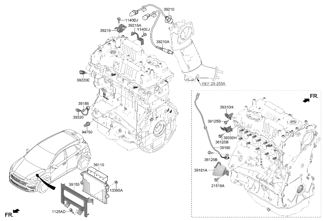 Hyundai 39210-2GPD5 SENSOR ASSY-OXYGEN