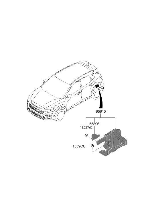 Hyundai 95610-I3000 MODULE ASSY-ECS