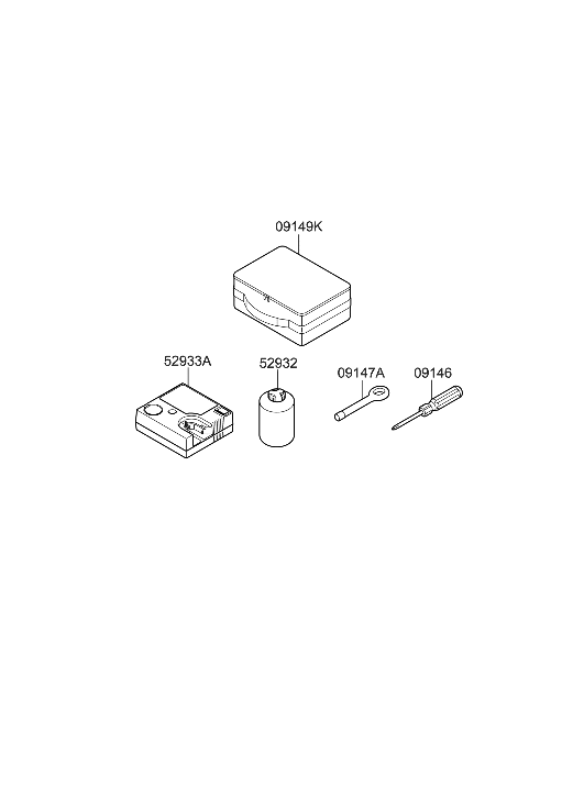 Hyundai 09149-H8990 CASE-MOBILITY KIT