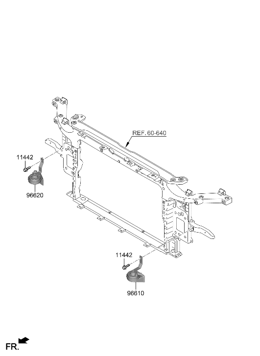 Hyundai 96621-I3000 HORN ASSY-HIGH PITCH