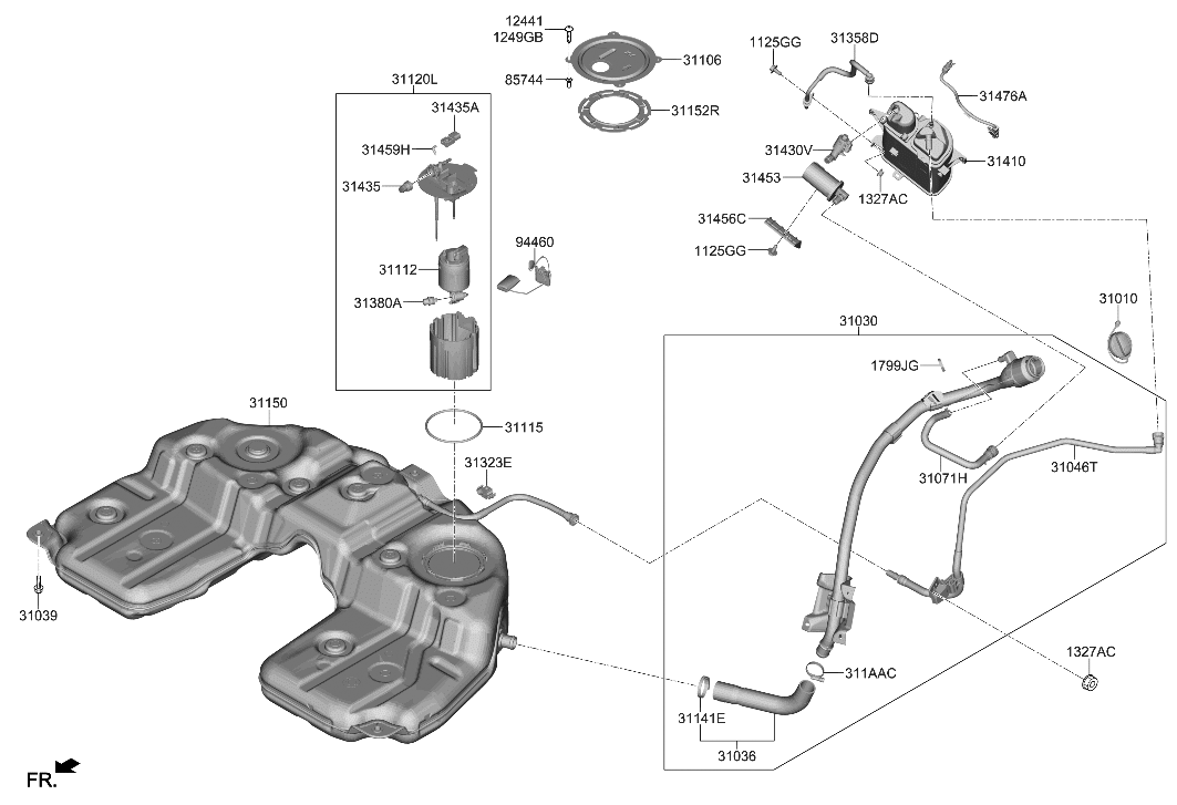 Hyundai 31420-T6800 CANISTER ASSY