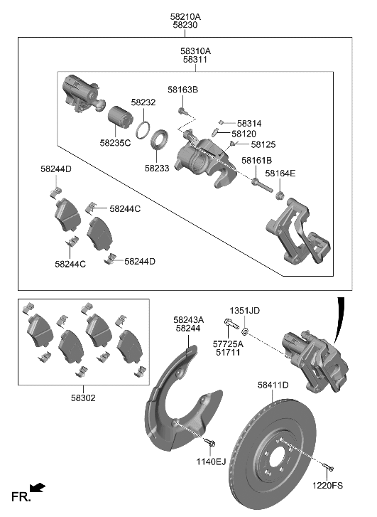 Hyundai 58233-T1000 BOOT-PISTON