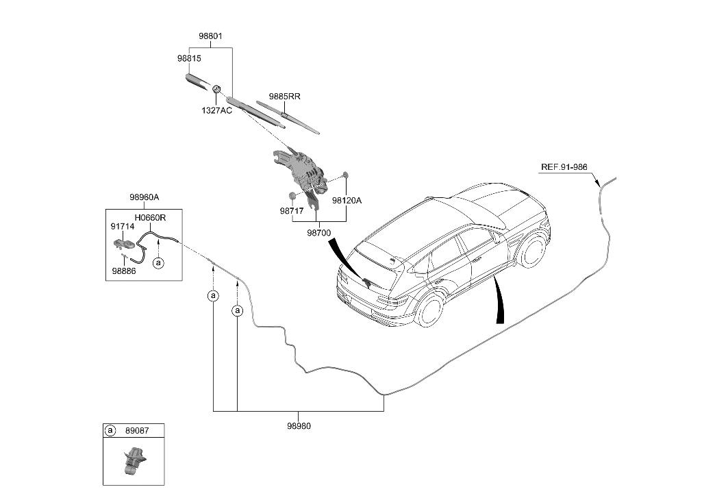 Hyundai 91981-T6030 GROMMET-DOOR WIRING