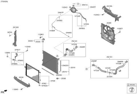 2022 Hyundai Santa Cruz Engine Cooling System Diagram 2