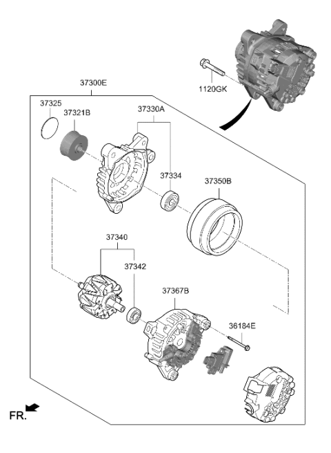 2023 Hyundai Sonata Alternator Diagram 3