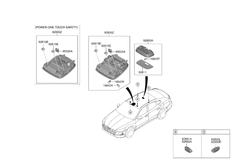 2006 Hyundai Accent LAMP ASSY-REAR PERSONAL,RH Diagram for 92880-C1500-YTH