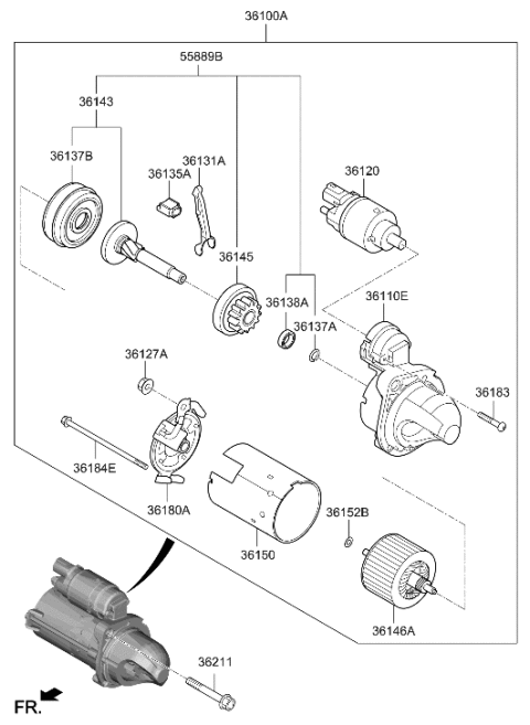 2023 Hyundai Sonata Starter Diagram 1