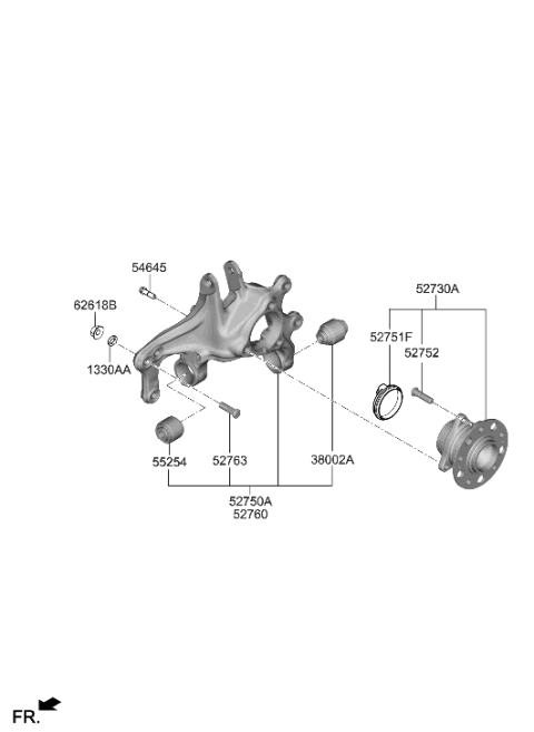 2023 Hyundai Sonata Rear Axle Diagram